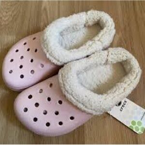 CROCS Light Pink Clogs with Cream Lining